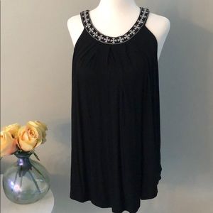 🆕 Cable and Gauge Black Blouse Top Sleeveless